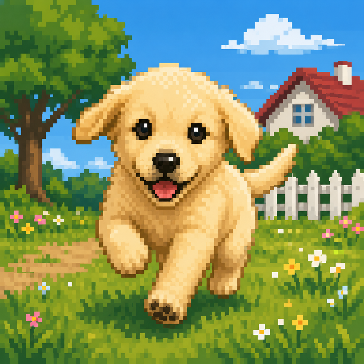 Pixel Jotchua happy