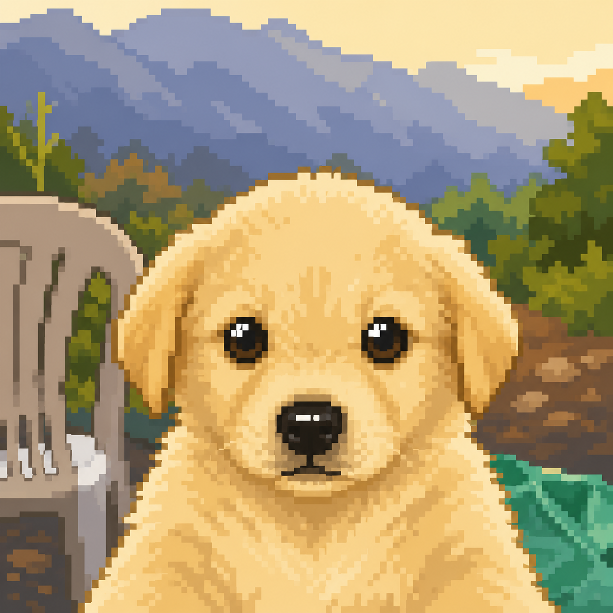 Pixel Jotchua smiling